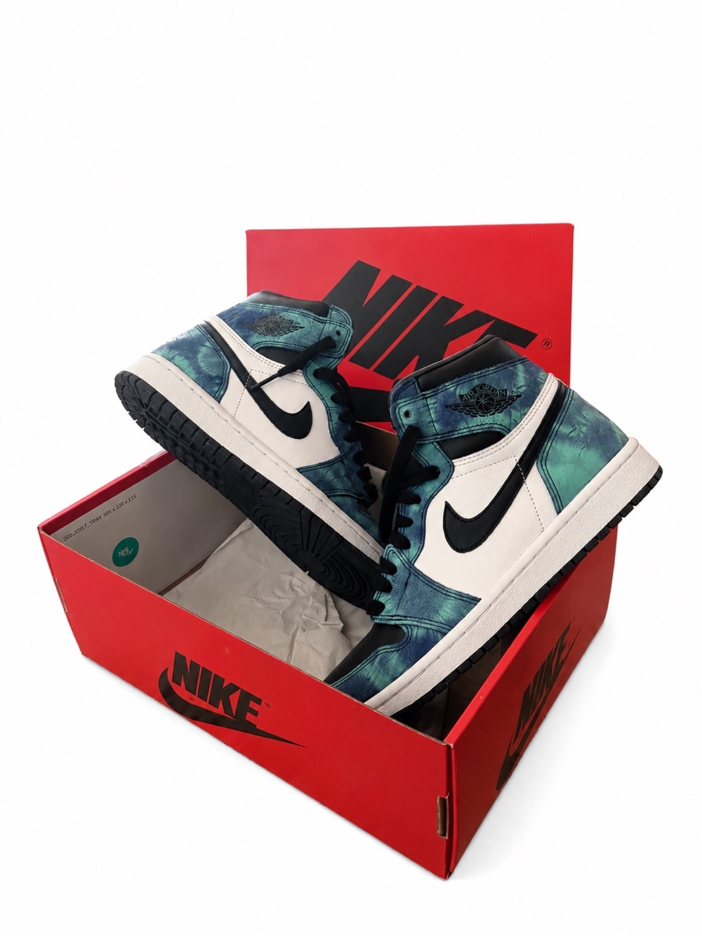 Nike Air 1 Mid - Teal Marble/White/Black 2020